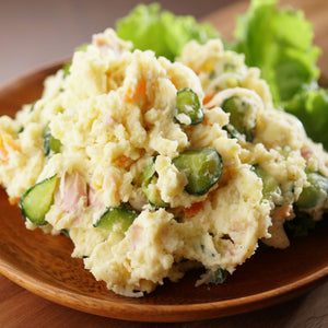 比内地鶏コンソメで作るポテトサラダ