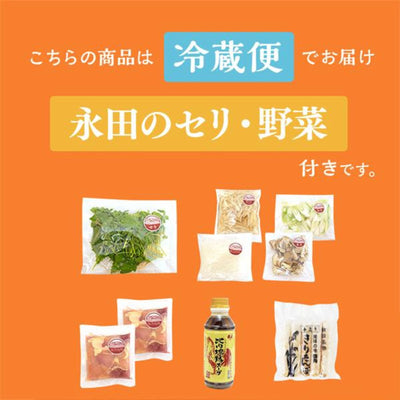 【期間限定/送料無料】贅沢きりたんぽ鍋セット(2〜3人前) 野菜付き